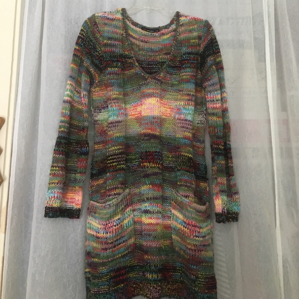 Beautiful, colorful sweater dress